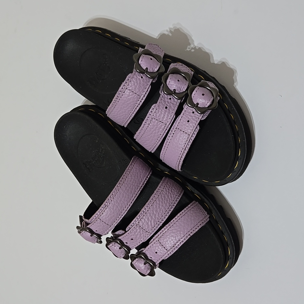 Dr. Martens Women's Blaire Flower Buckles Slide Sandals